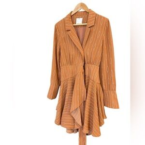 C/MEO Collective S EUC ultra wrap classic pattern blouse dress classic and lux